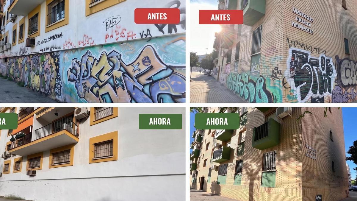 El servicio de limpieza de pintadas de Sevilla alcanza las 27.000 intervenciones en calles y plazas