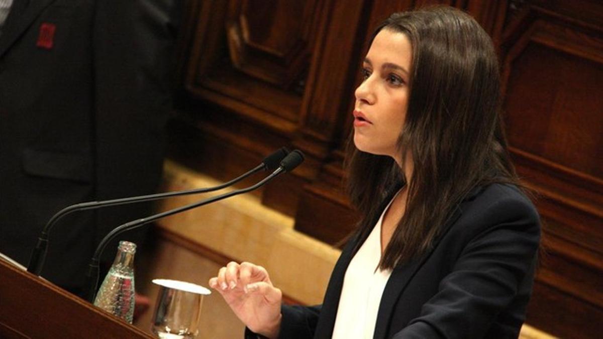 Inés Arrimadas, presidenta del grupo de Ciutadans en el Parlament.