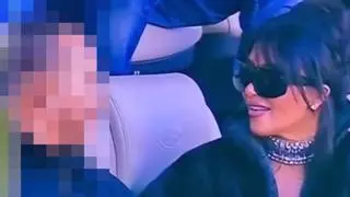 Pillan a Kim Kardashian con un famoso piloto de F1 en la Super Bowl