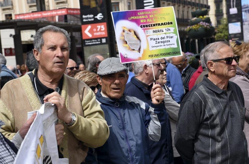 Protesta de jubilados en Zaragoza