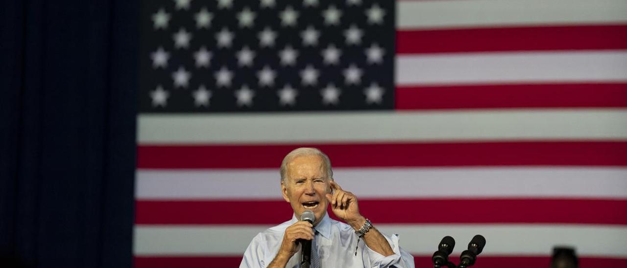 El presidente de EEUU, Joe Biden, en Bowie