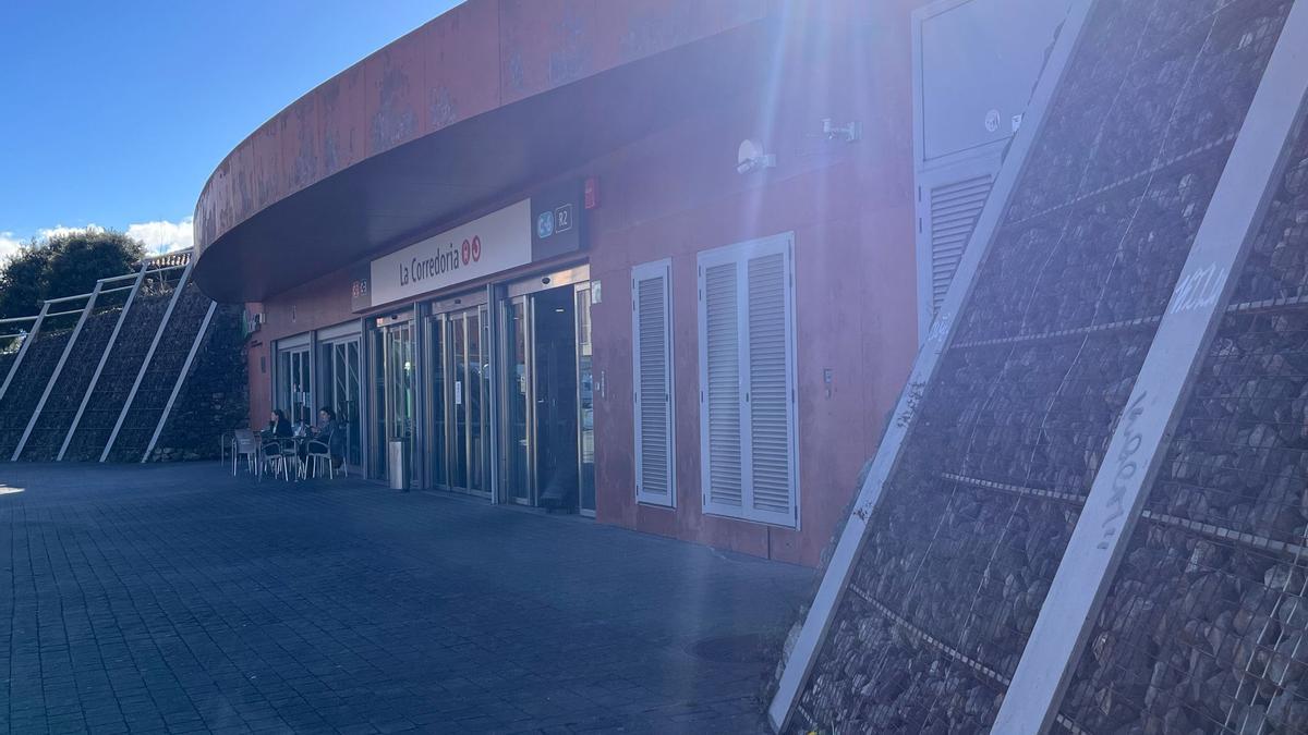 La estación de tren de La Corredoria.