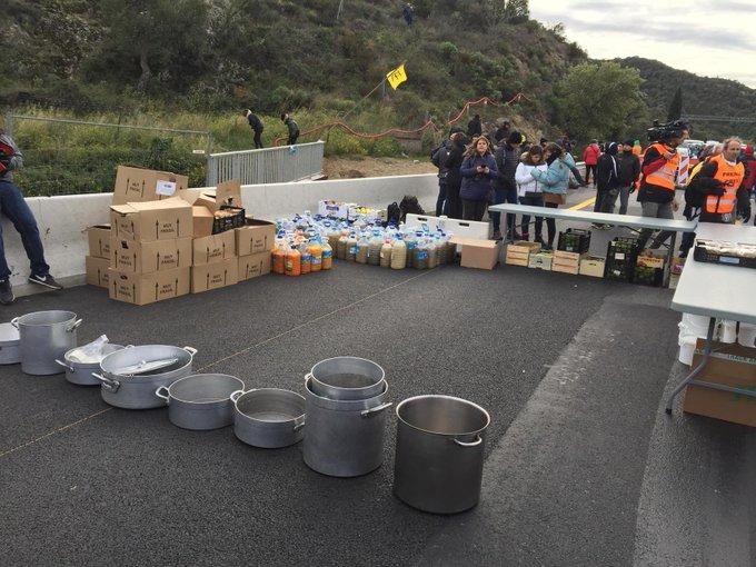 Tsunami Democràtic talla La Jonquera