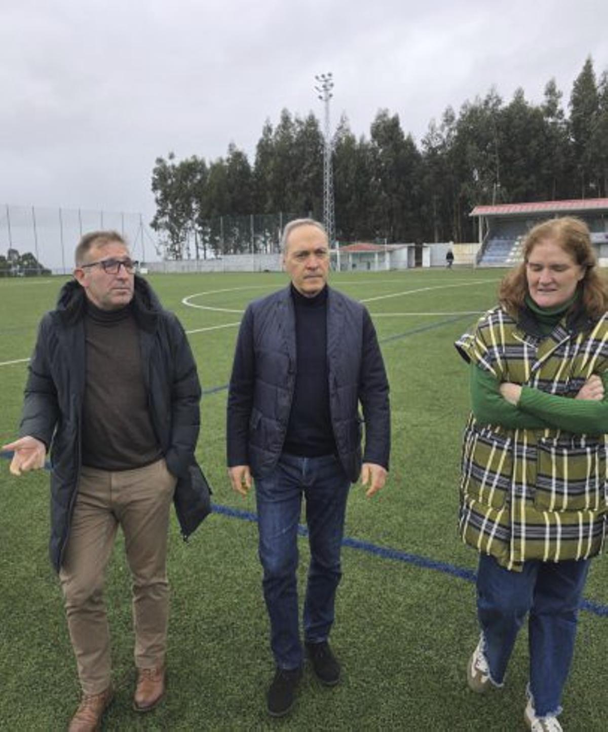 Reguera visitó el campo. | D.P.