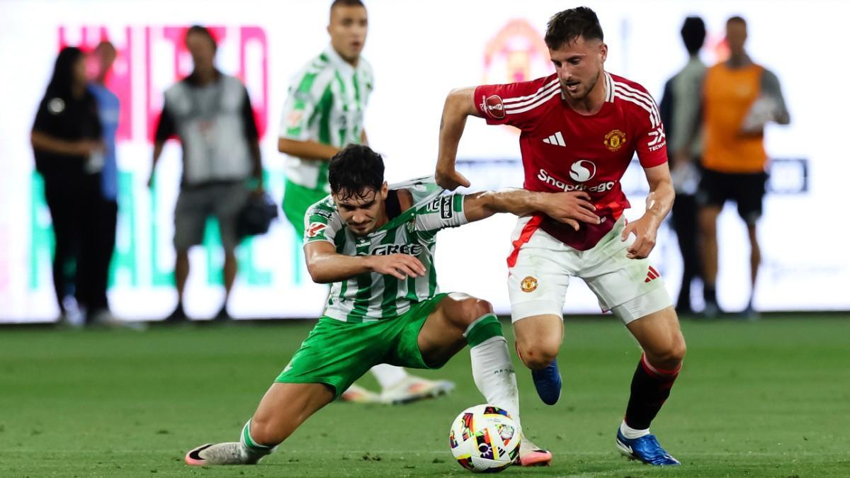 Derrota del Betis ante el Manchester United