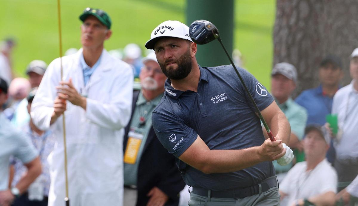Jon Rahm mostró su mejor juego en la primera jornada que le llevó al liderato provisional del Masters