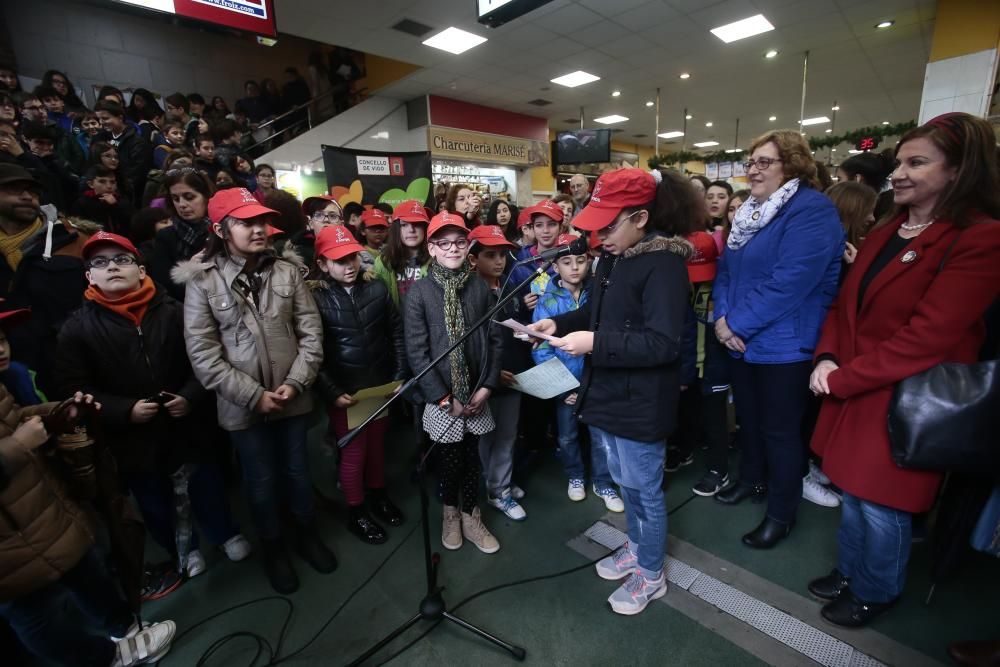 Versos de Rosalía en el mercado de O Calvario