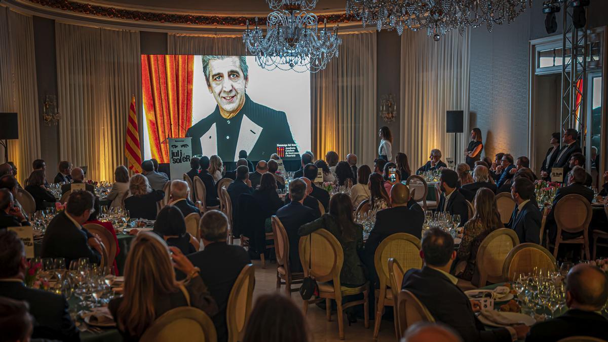 Cena homenaje a Juli Soler de la Academia Catalana de Gastronomia.