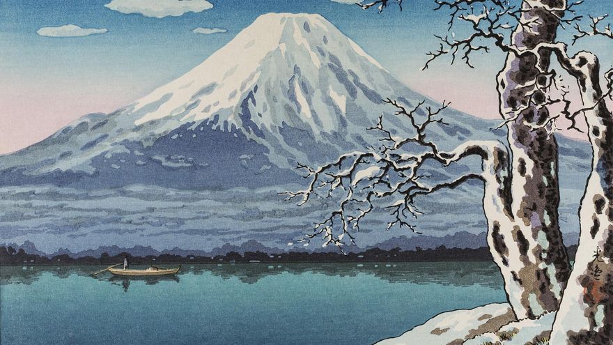 Tsuchiya Köitsu, Monte Fuji y lago de Yamanaka