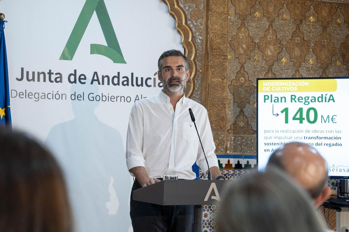 El consejero de Agricultura, Pesca, Agua y Desarrollo Rural de la Junta de Andalucí­a, Ramón Fernández-Pacheco.