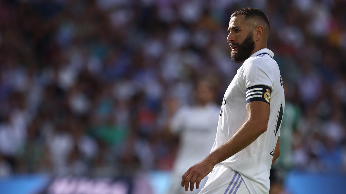 Benzema, durante un partido