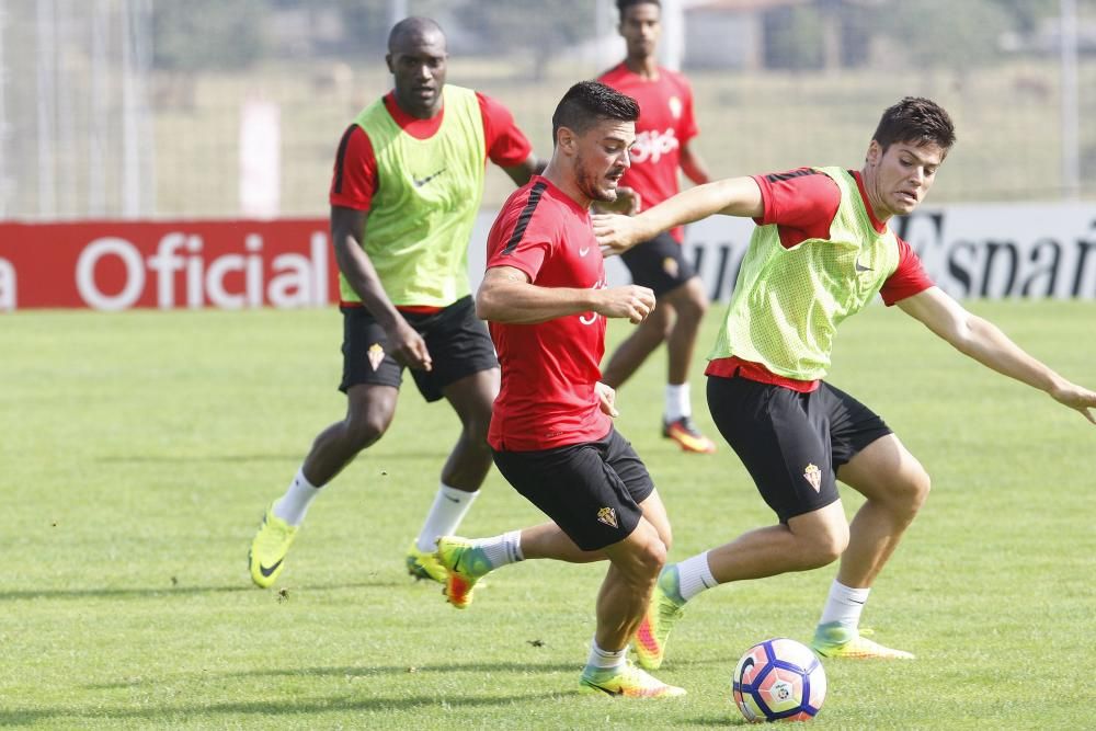 Entrenamiento del Sporting (sábado 27 de agosto)