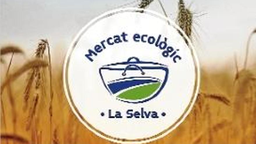 Una imatge del cartell del Mercat Ecològic de la Selva.