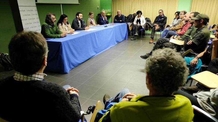 Un acto del Conceyu Abiertu en Pola de Somiedo.