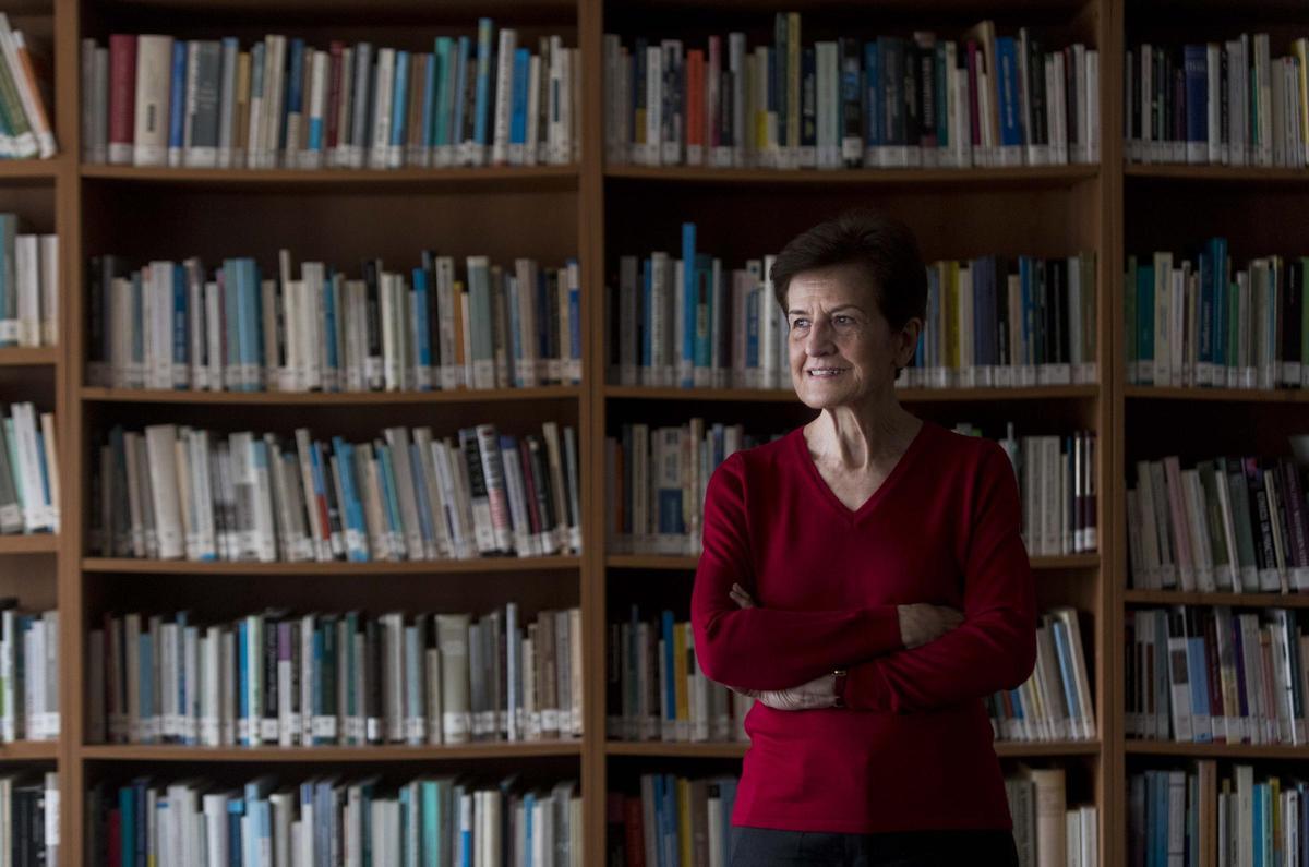 Adela Cortina, en una entrevista con Levante-EMV en el año 2020.