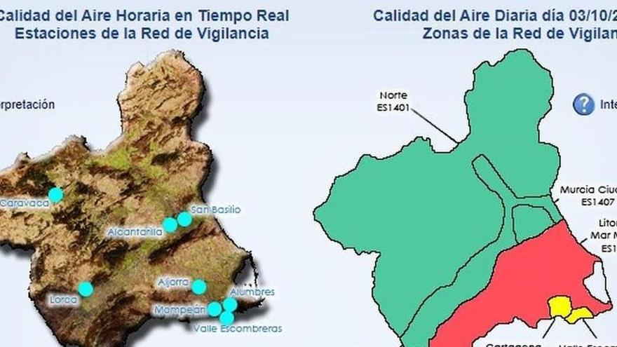 Activado el nivel 1 por contaminación en Cartagena