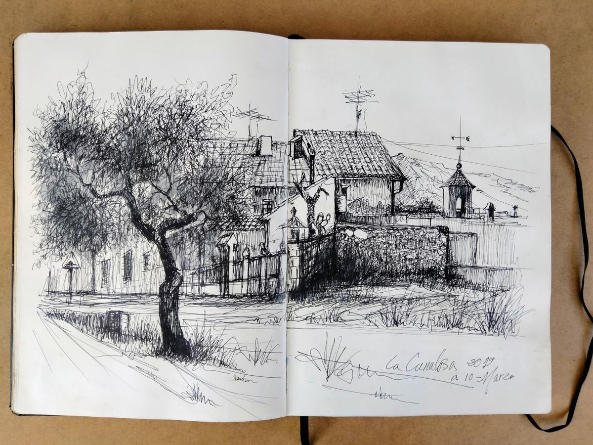 Dibujo realizado por Manolo Blasco de La Canalosa