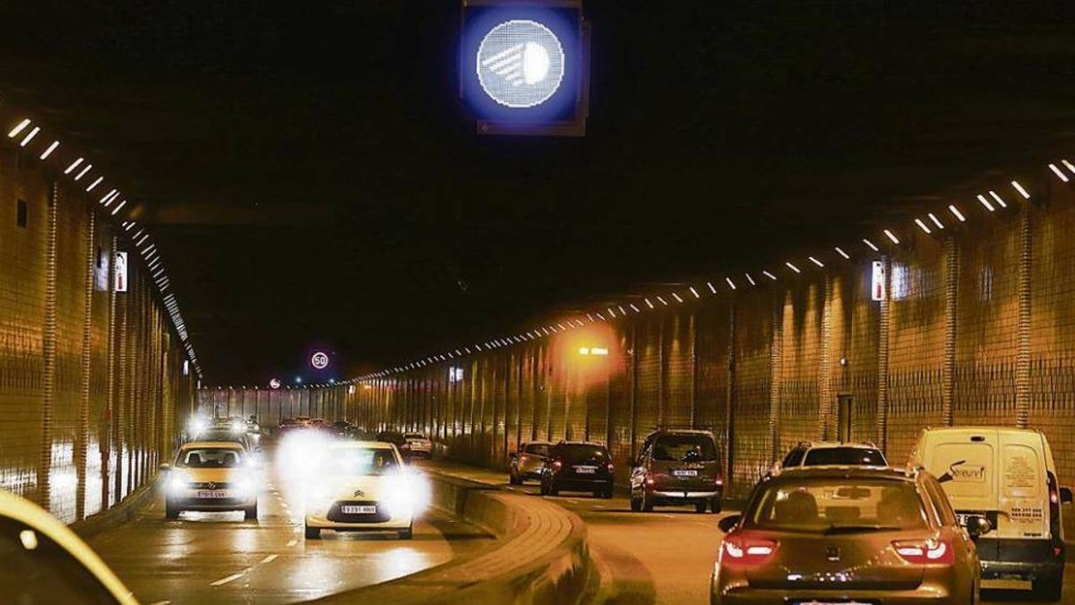 Vista del interior del túnel de Beiramar