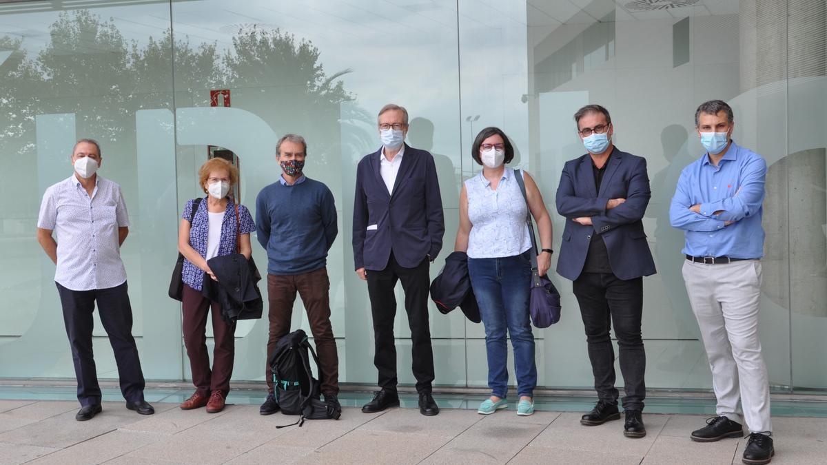 Del Val y Simón, en el taller de trabajo de Fisabio en València