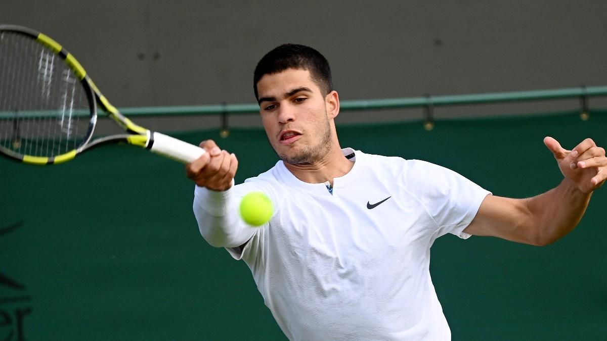 Carlos Alcaraz, en la segunda ronda de Wimbledon