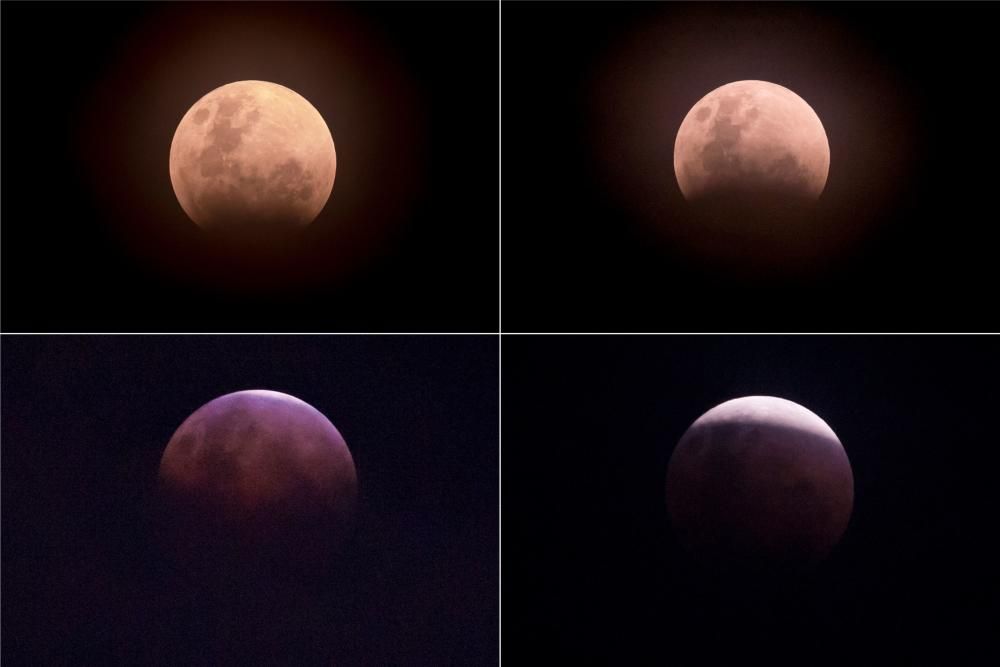 Las mejores imágenes del eclipse de la superluna