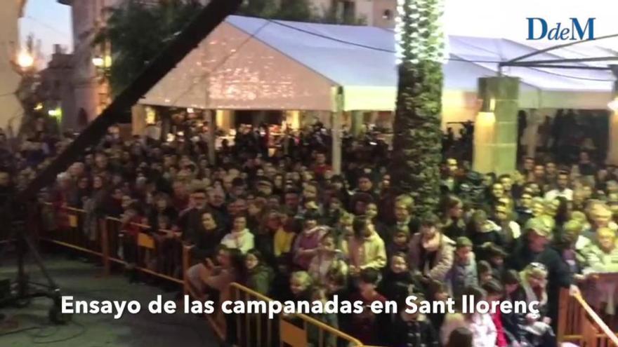 Máxima expectación en Sant Llorenç por el ensayo de las campanadas de Tele 5
