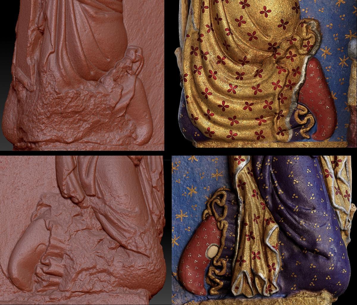 Restauración digital de la vestimenta del Mestre Mateo