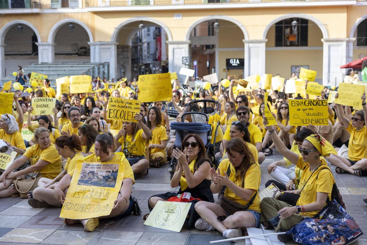 La manifestación del sector educativo 0-3 en imágenes