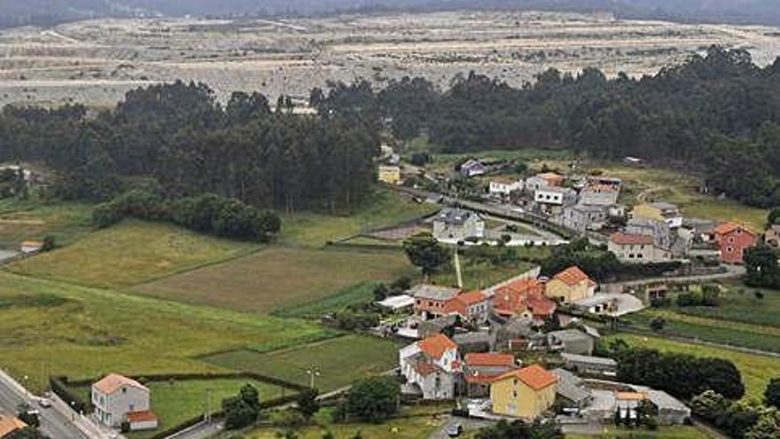 Vista de la parroquia de Morás.