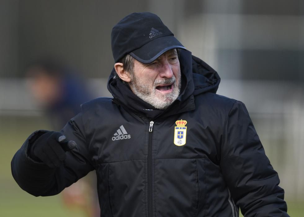 Entrenamiento del Real Oviedo en El Requexón