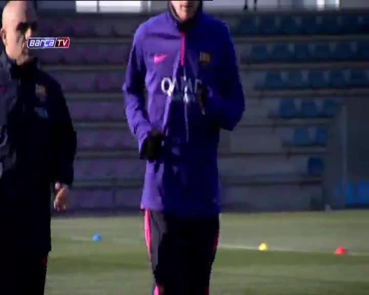 El Barça prepara el partido frente al Elche