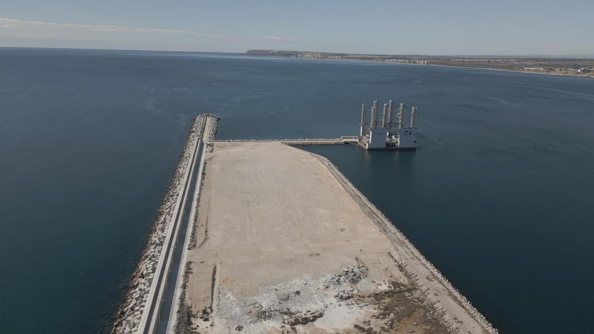 El muelle 19 del puerto, donde se ubicará la planta de hidrógeno.