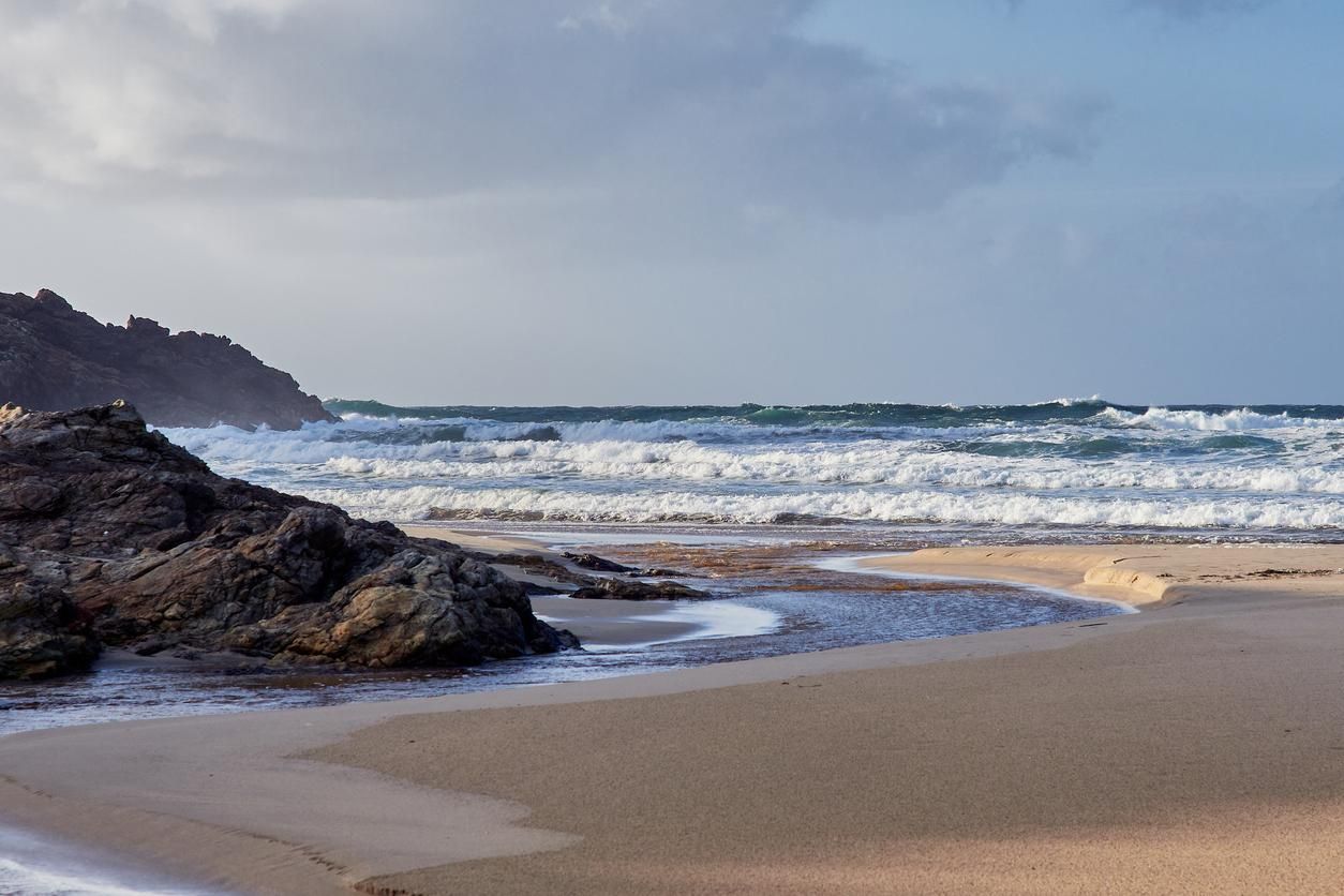 Imagen de la Playa do Rostro en Galicia.