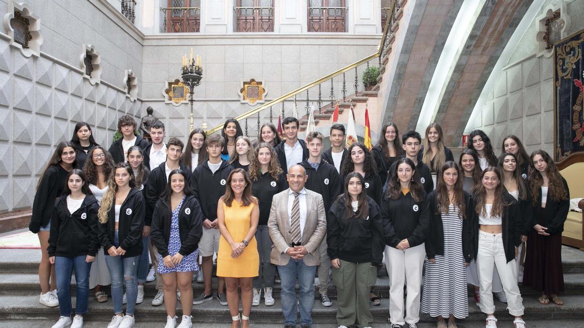 Beneficiarios del programa en un curso pasado