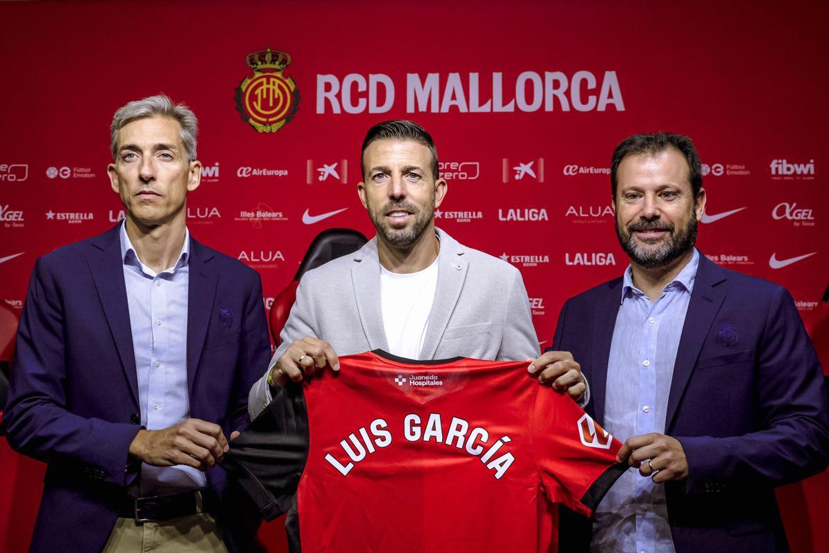 PALMA, RUEDA DE PRENSA DE PRESENTACIÓN LUIS GARCÍA COMO NUEVO ENTRENADOR DEL MALLORCA