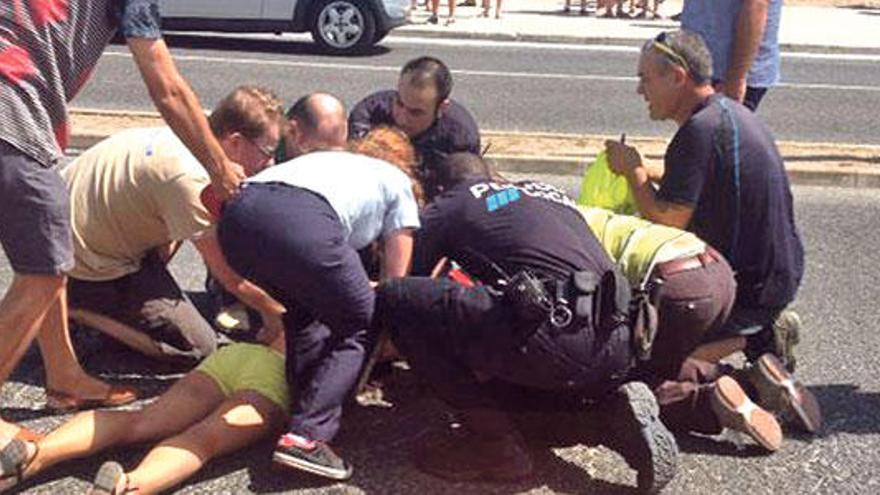 Arrolladas dos menores junto al instituto en Calvià