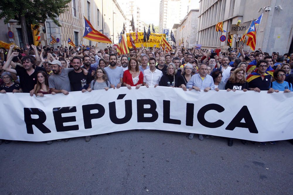 Manifestació a Girona.