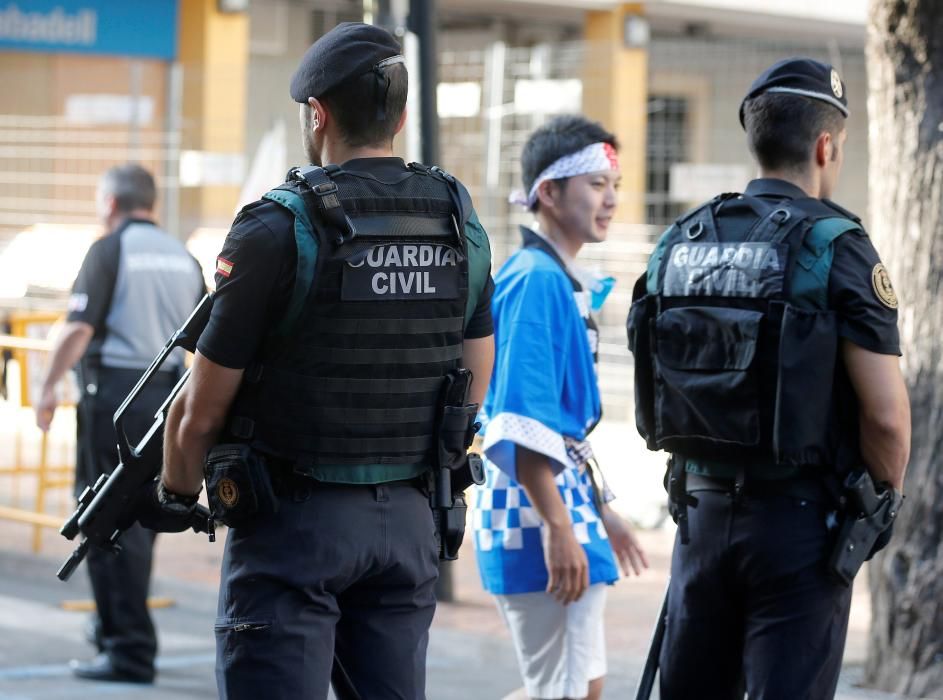 Seguridad en la Tomatina de Buñol 2018.