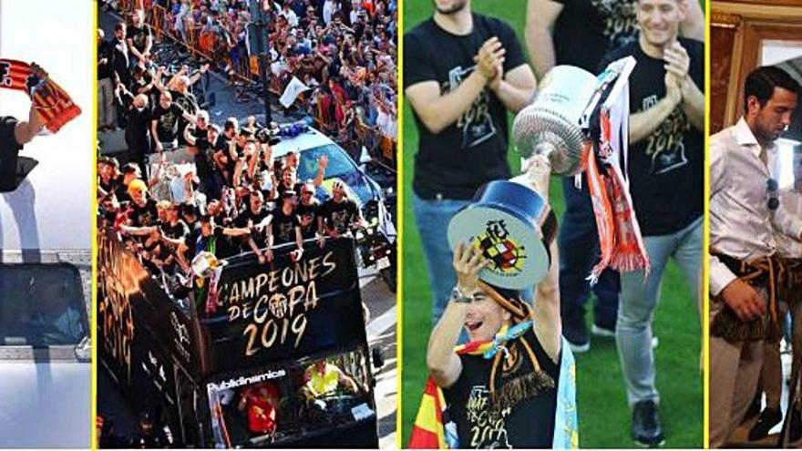 El Valencia CF ganó la Copa... ¡Y llegó el fiestón!