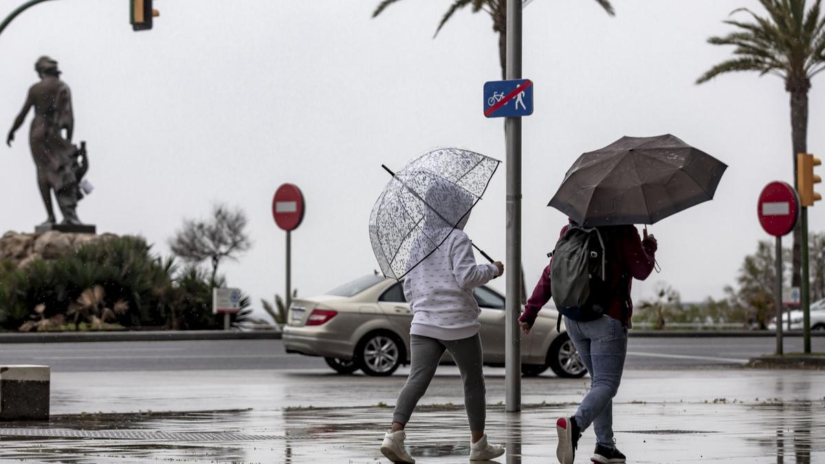 An einem Regentag in Palma.