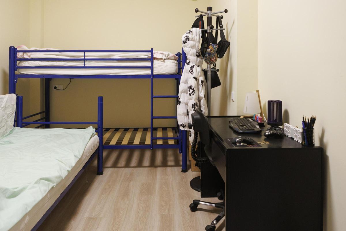 Habitació de l'habitatge de la Masoveria Urbana que ha permès donar una llar a una família