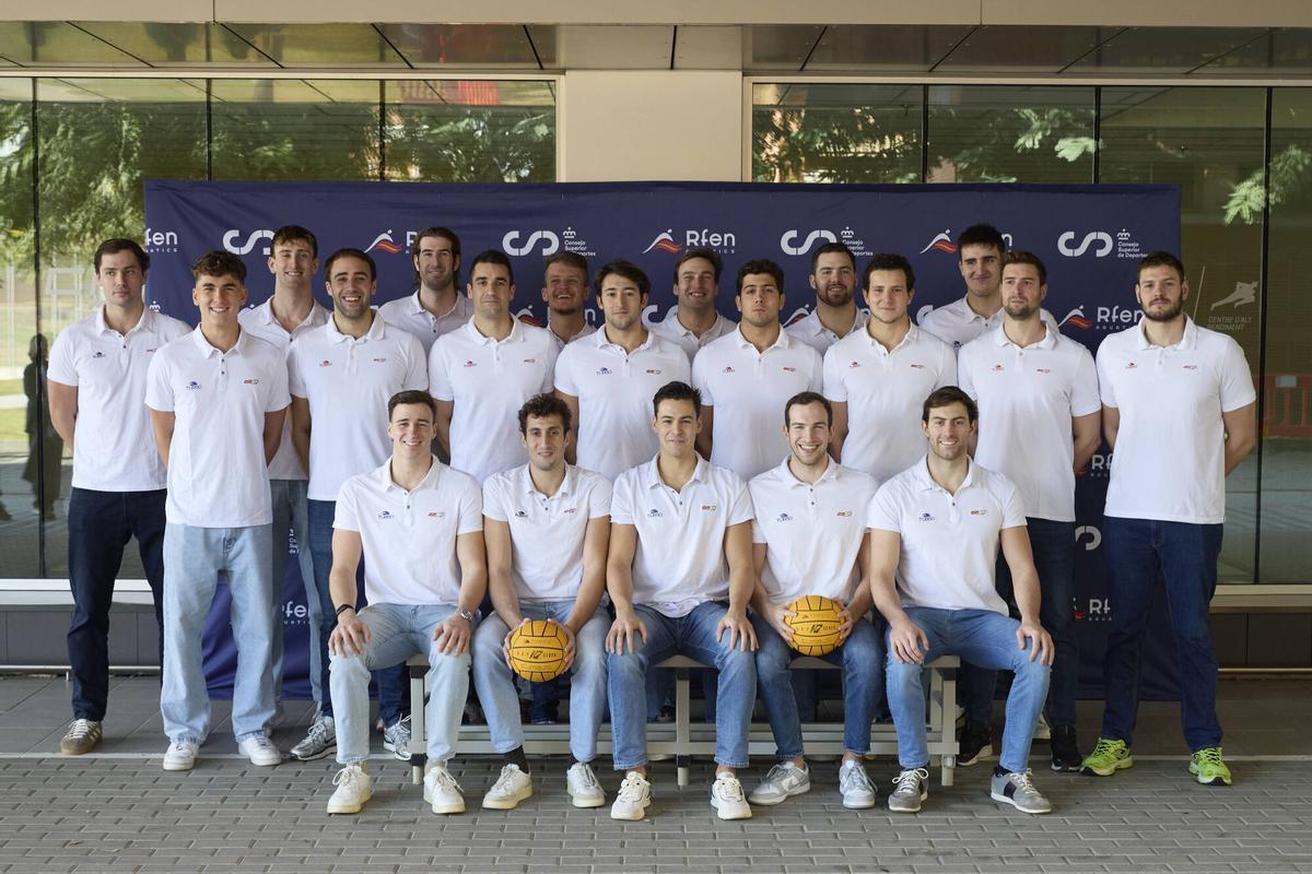 Equipo waterpolo selección española 2026 Foto: Dani Barbeito