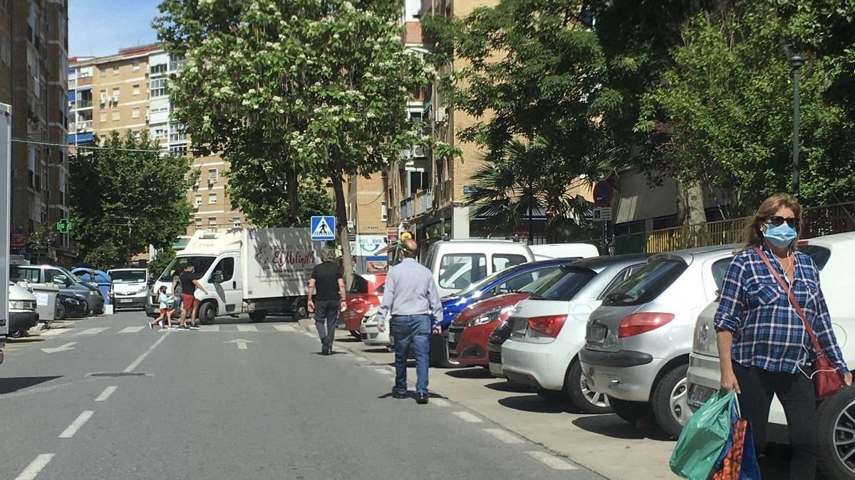 Una calle del barrio de La Luz, ayer.