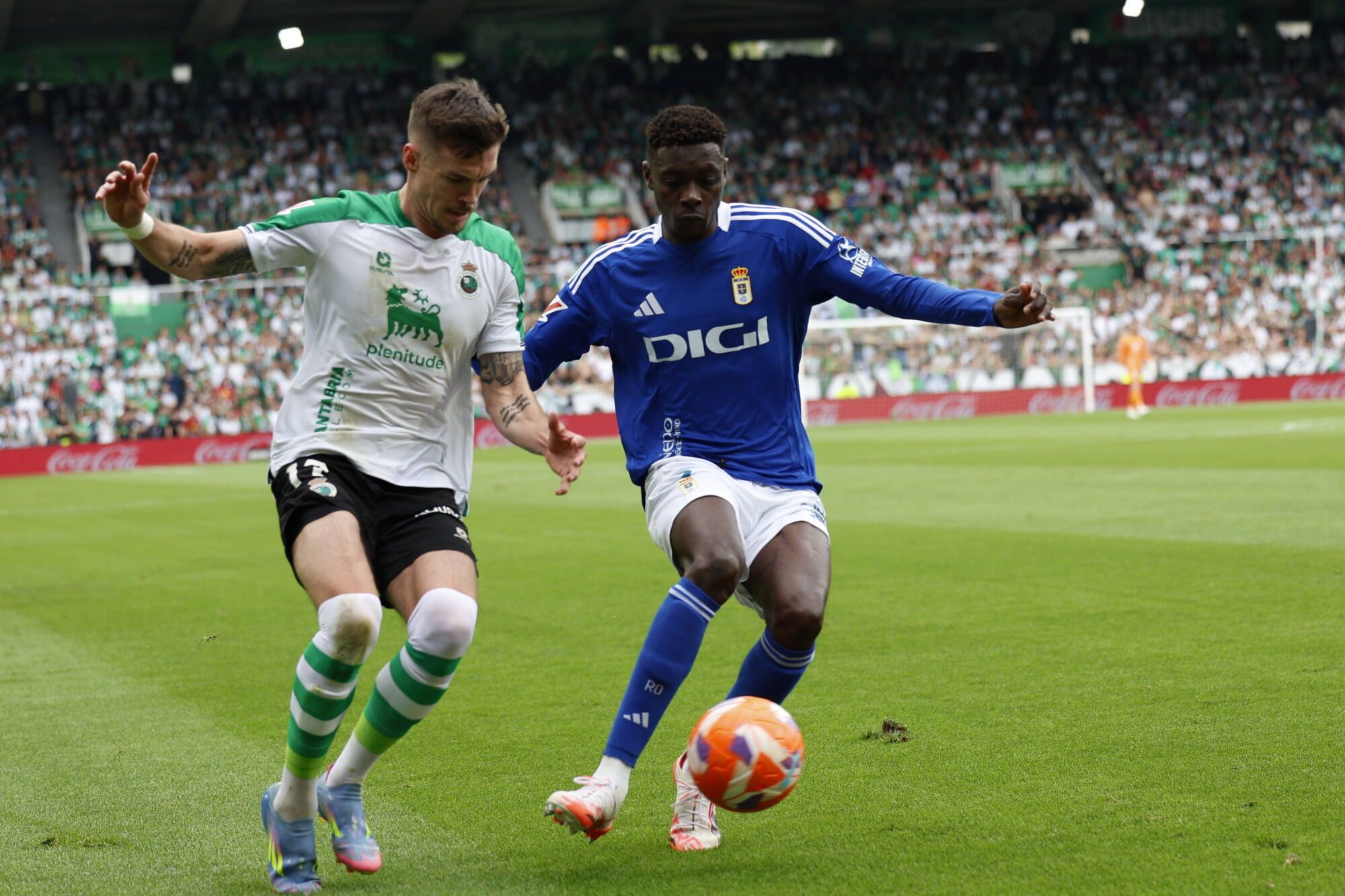 Así fue el partido entre el Real Oviedo y el Racing de Santander
