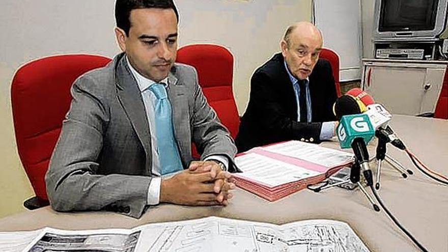 Jacinto Parga y Felipe Martínez presentaron ayer la propuesta.