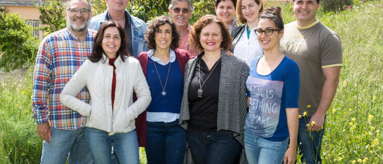 El grupo de profesores del instituto de San Mateo que coordinó el trabajo ´En busca del agua´, premiado por la NASA.