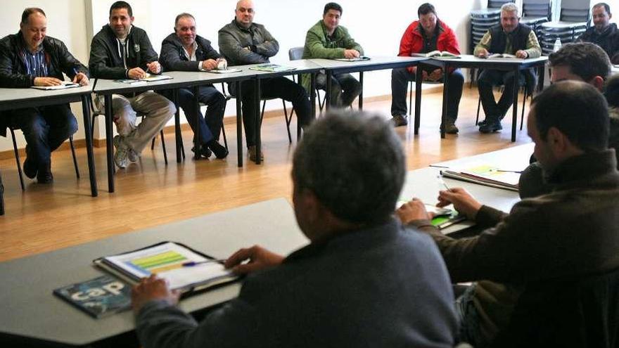 La sede de la AED acoge desde ayer un curso del certificado de aptitud profesional.  // Bernabé/Luismy