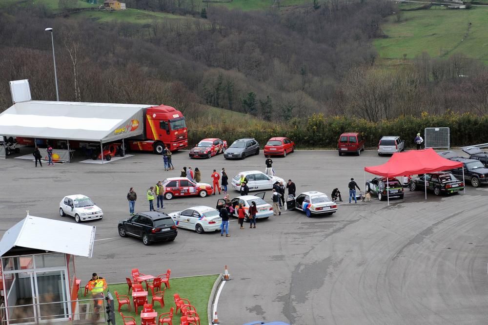 Exhibición automovilística en Langreo