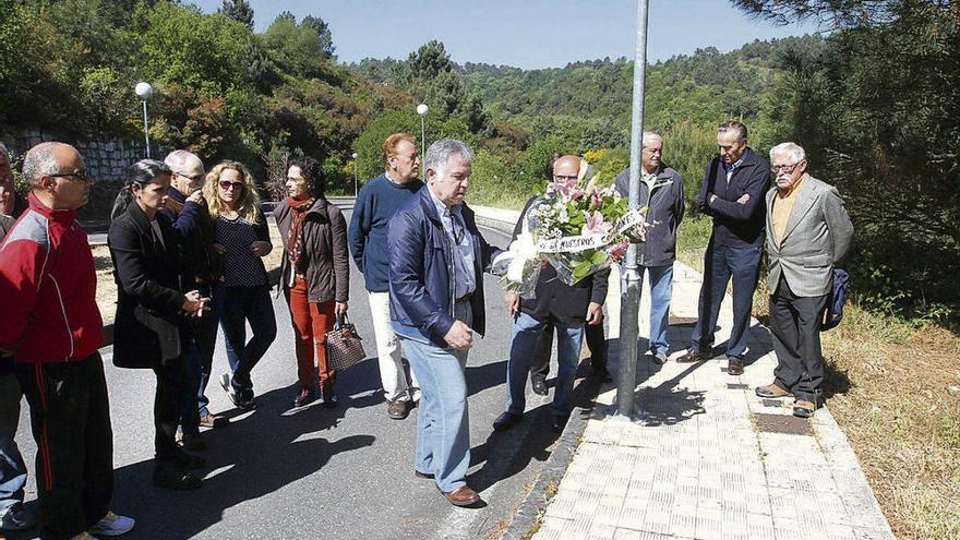 Los familiares de la ourensana Socorro Pérez le rinden un homenaje a los dos años del homicidio