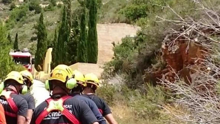 Rescatan a una senderista accidentada en la cala de Llebeig de Benitatxell y Teulada